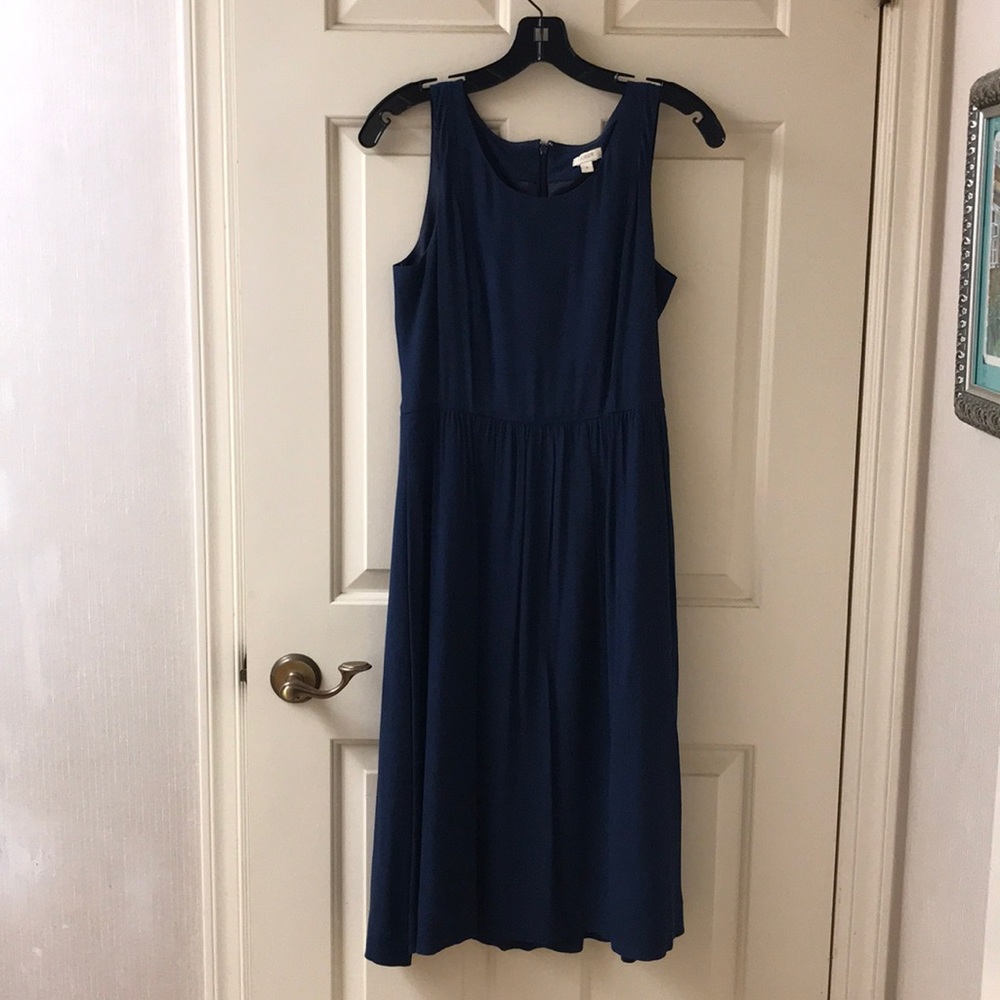J Crew silk blue dress size 4